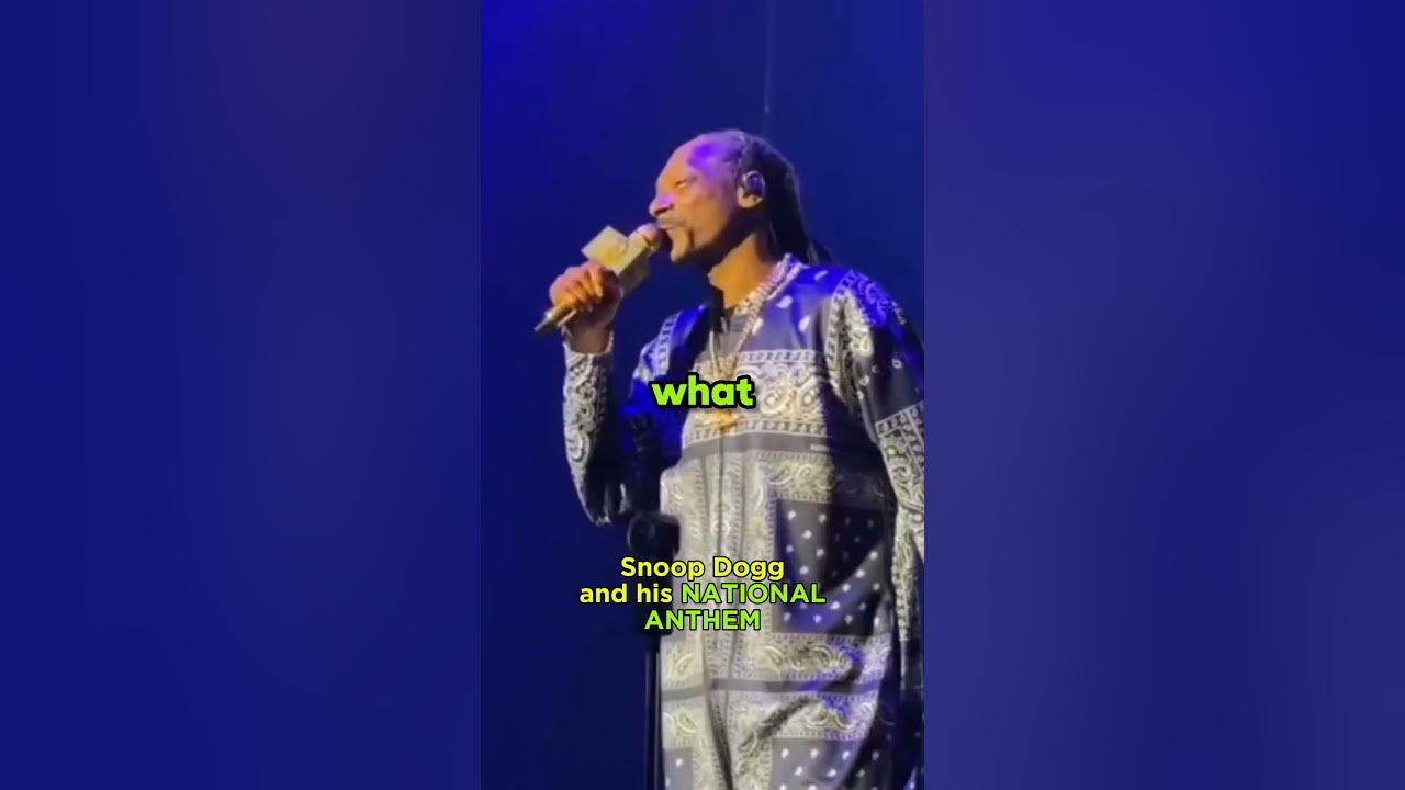 Snoop Dogg's NATIONAL ANTHEM #funny #snoopdogg #youngwildandfree