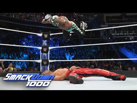 Rey Mysterio vs. Shinsuke Nakamura - WWE World Cup Qualifying Match: SmackDown 1000, Oct. 16, 2018