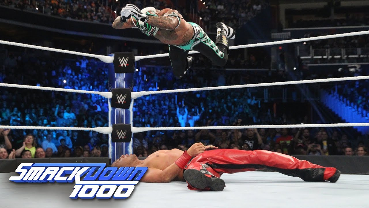 Rey Mysterio vs. Shinsuke Nakamura - WWE World Cup Qualifying Match: SmackDown 1000, Oct. 16, 2018