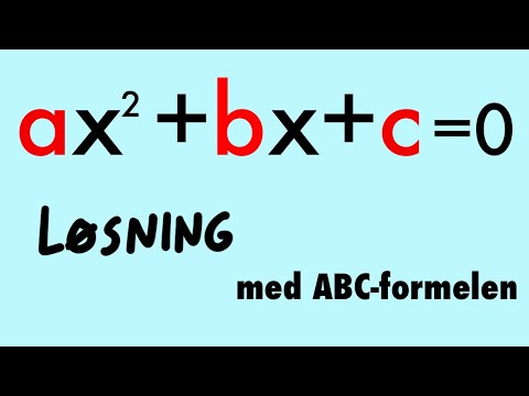 Video: Hva er et andregradsligningseksempel?