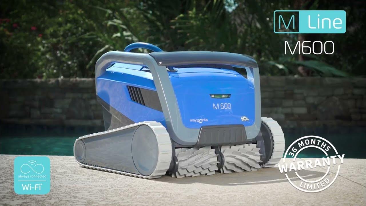 Dolphin M600 robotic pool cleaner top features YouTube