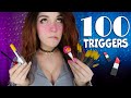 ASMR 💄 100 TRIGGERS in 9 MINUTES Makeup 💅 АСМР 100 ТРИГГЕРОВ  Косметики за 9 МИНУТ 🌸