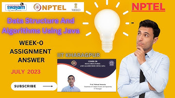 NPTEL Data Structure And Algorithms Using Java Solutions WEEK -0 Quiz Assignment ||July 2023 ||