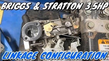 Throttle, Choke, And Governor Configuration | Briggs 3.5HP Engine