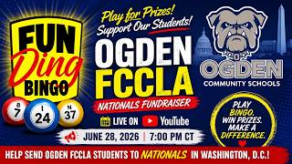 π΄ LIVE: Ogden FCCLA Nationals Fundraiser Bingo Night | June 28, 2026