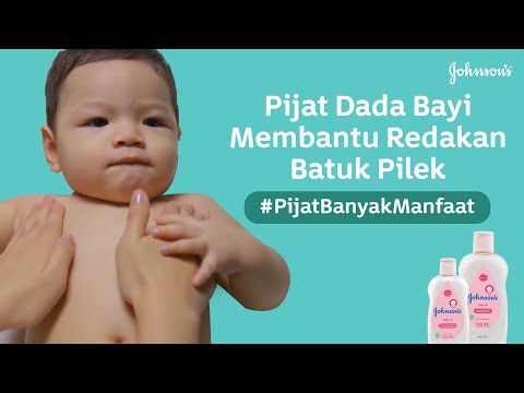 Pijat Dada Bayi Membantu Redakan Batuk Pilek dengan JOHNSON'S® Baby Oil