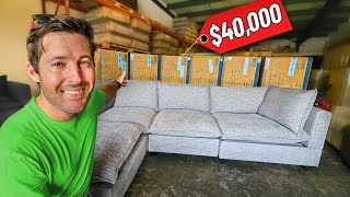 I spent $40,000 on a TRUCKLOAD of couches