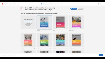 Adobe Document Generation - Demo Playground