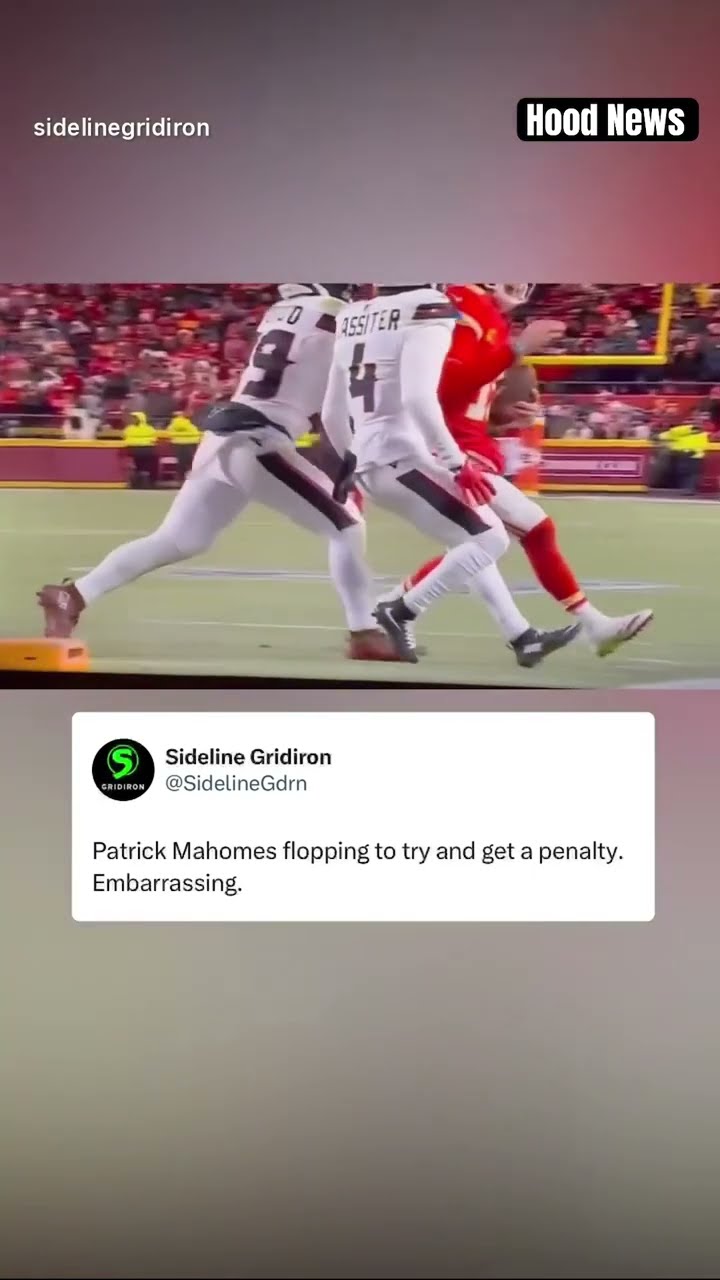 FLOPPING #hoodnews #patrickmahomes #chiefs #texans #NFL #sports #football #viralvideo #omg #how #wow