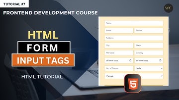 Form And Input Tags In HTML🚀 | Frontend Development Course Tutorial - #7 | @webcoding25 | Hindi