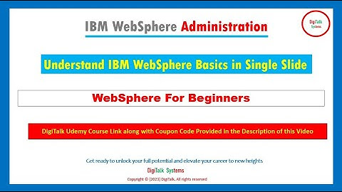 WebSphere For Beginners: Understand WebSphere Core Concepts in a Single Slide.