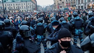 Rusia: protestas a favor de Alexéi Navalny dejan cientos de detenidos