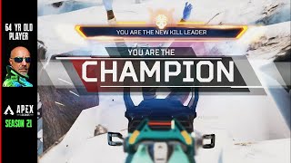 FLATLINE & ALTER, 8 kills - 64 yr old player Apex Legends Season 21