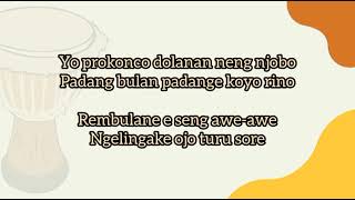 Padhang Bulan ( Yo Prokonco )- Lagu Daerah Yogyakarta/Jawa Tengah