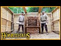 Das hobbithaus  der kamin entsteht  mauern wie die zwerge  bushcraft outdoor deutschland