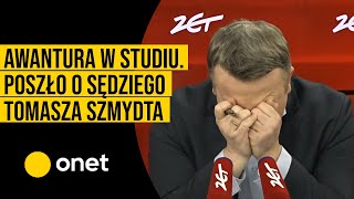 Wielka awantura w studiu. Poszło o sędziego Tomasza Szmydta