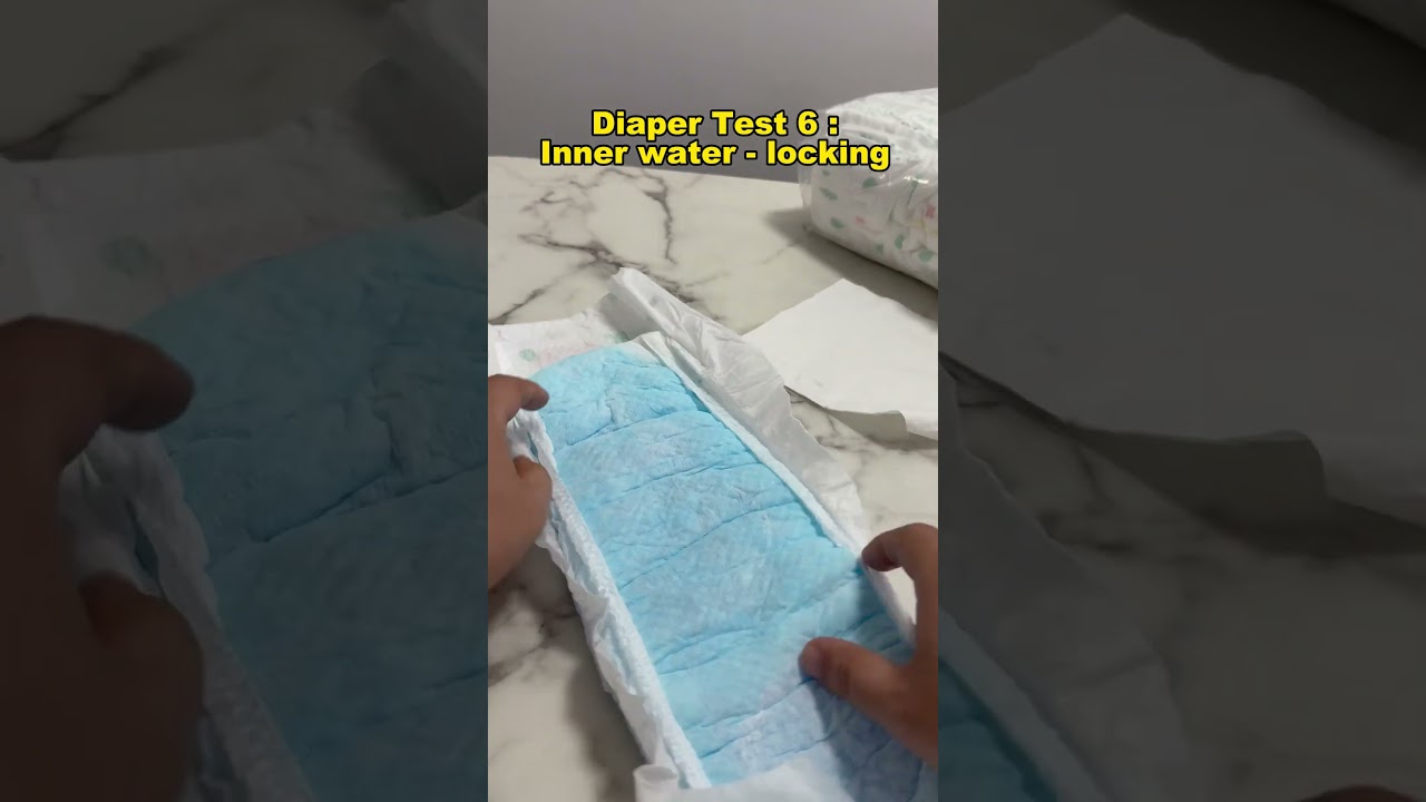 Diaper Test 6: Inner water - locking performance