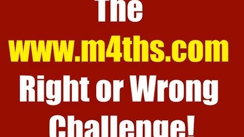 Round 18 - www.m4ths.com Challenge GCSE C Grade Target Quiz - Calculator - Common Misconceptions