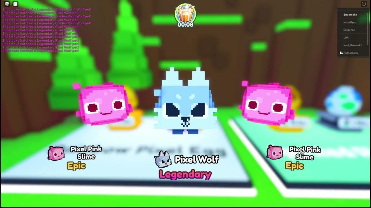 Hatching the Rainbow Pixel Egg in Pet Simulator X! YouTube