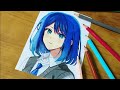 How to draw Akane kurokawa step by step || Oshi no ko || Akane kurokawa drawing tutorial ||