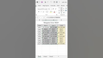 Masalah Kesalahan Referensi di Excel, Bagaimana Mengatasinya #Shorts