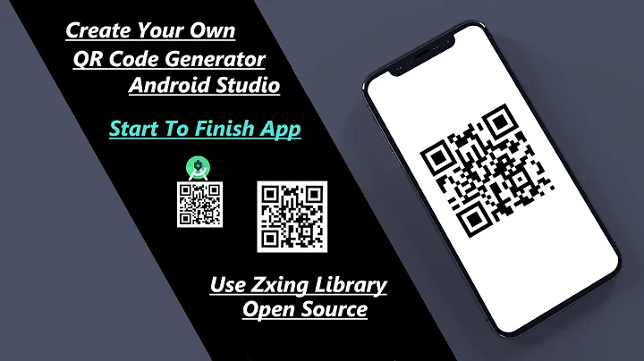 How To Make QR Code Generator Using Zxing (Zebra Crossing) Library - Android Studio Tutorial