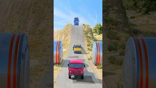 Colorful Cars vs Hydraulic Crush - BeamNG drive