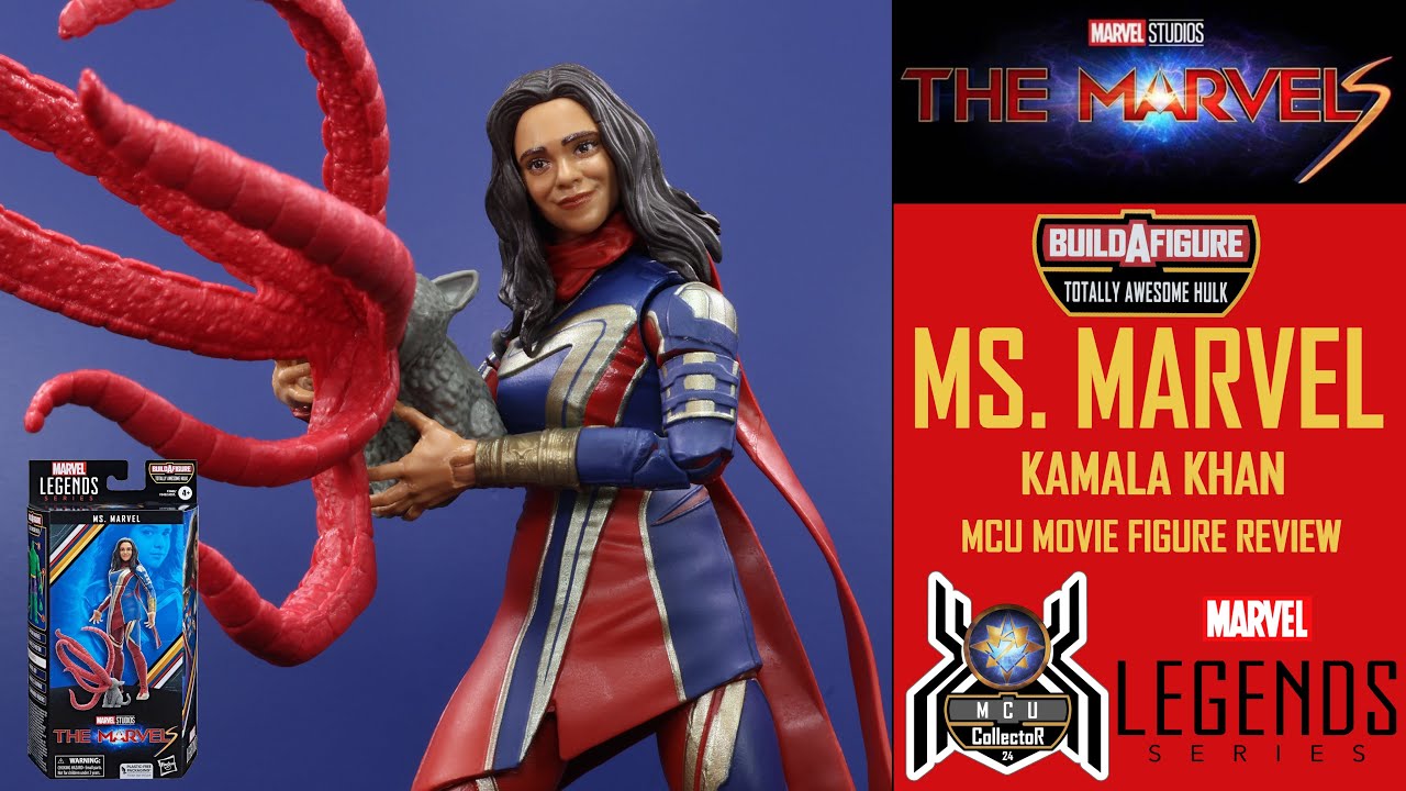 The Marvels Marvel Legends Ms. Marvel (Totally Awesome Hulk Build-A-Figure)  Video Review And Images