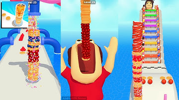 PanCake Run🥞🎂🍩*BIG UPDATE* NEW LEVELS: Mobile Gameplay Walkthrough (Android,ios) level 31-33
