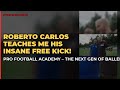 ROBERTO CARLOS TEACHES ME HIS INSANE FREE KICK! 😱💫☄️