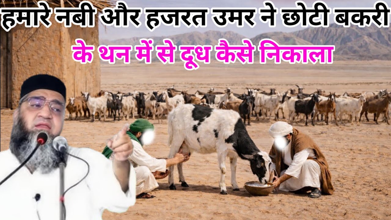 हमारे नबी और हजरत उमर ने छोटी बकरी के थन में से दूध कैसे निकाला एक बार जरूर सुने 😱 Qari Ahmed Ali
