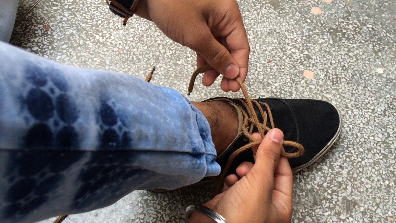 how to tie shoe laces in hindi IMG 2131 YouTube