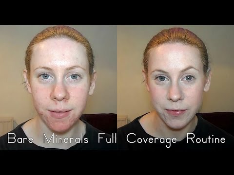 Bare Minerals Full Coverage Makeup Routine for Acne/Scarring/Spots/Rosacea