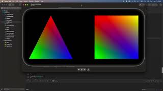 Two Colored Shapes - OpenGL ES - iOS