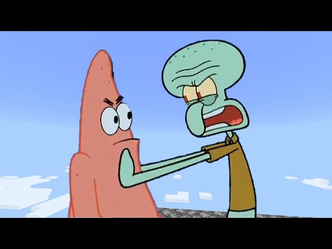 Squidward pushes Patrick off Y256