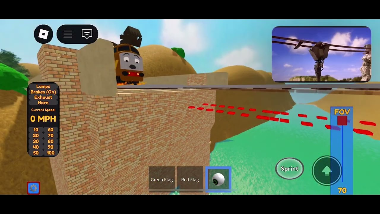 Томас и Волшебная железная дорога, сцена погони, дизель 10 падает с моста, часть 2￼