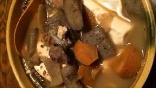 鳥もつ煮豆腐の作り方