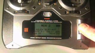 How To control Aileron,Rudder,and Elevator with a DX6I.wmv