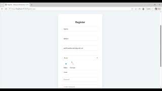 Frontend CRUD Create User Account Microsoft VS 2022 Explanation