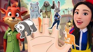 Zootopia & Wild Animals Finger Family | Disney | Nursery Rhymes | DoReMi Kids Songs