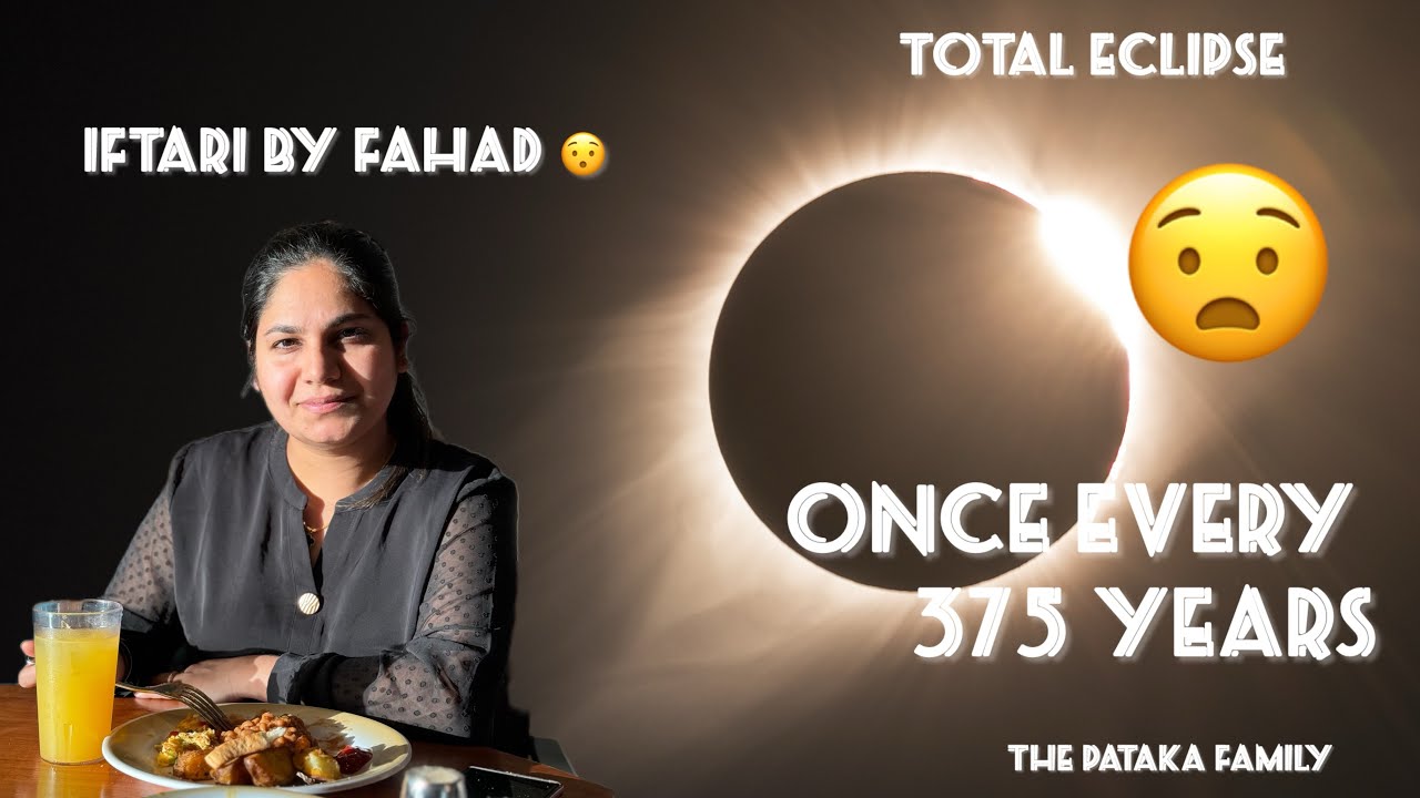 Solar Eclipse in New York City & Iftar Made by Fahad - vlog # 94 - YouTube