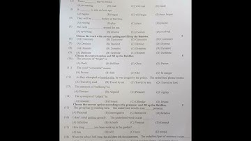 10th Class English Objective Paper Group 2 Multan Board 2023