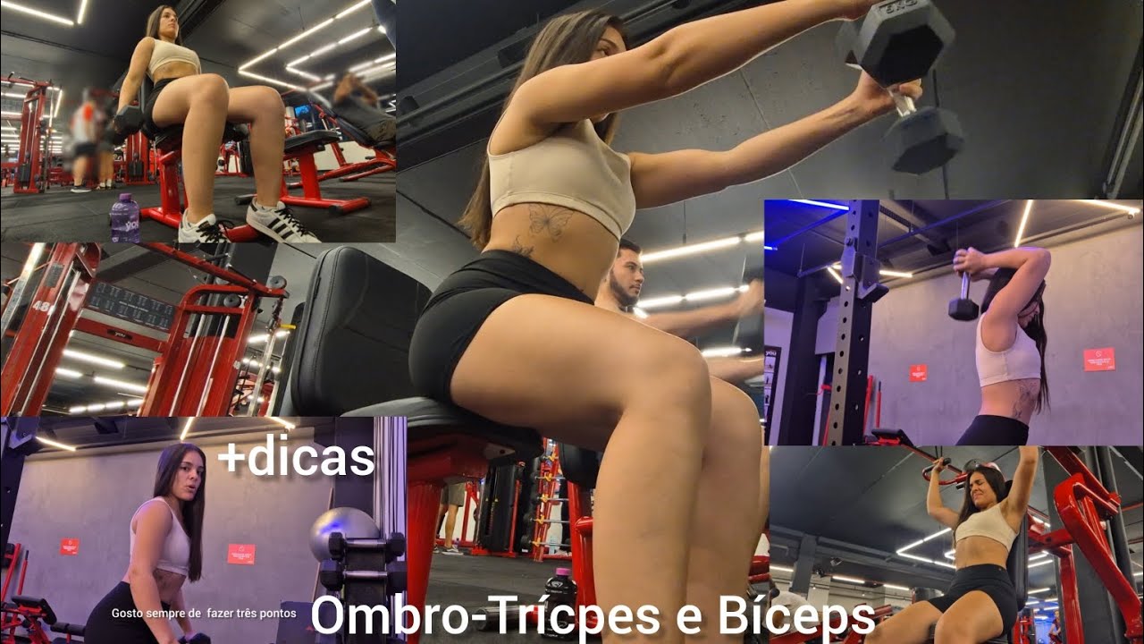 ROTINA DE TREINO PARA SUPERIORES (Ombro-Bíceps-Tríceps) 