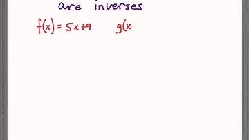 Verifying inverses