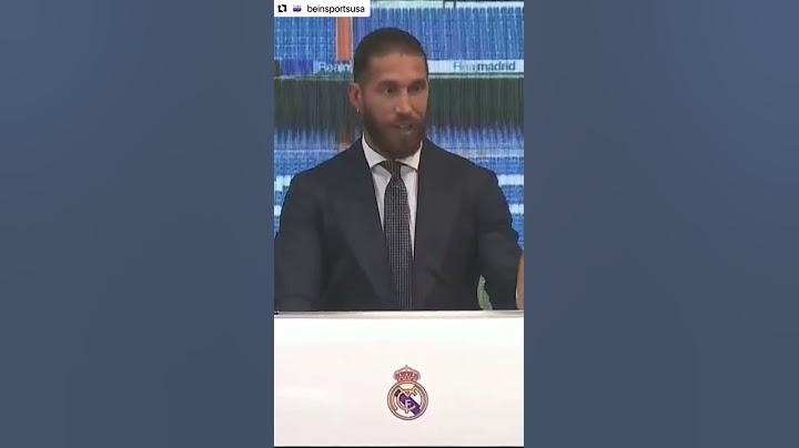 Sergio Ramos cries during his farewell speech 😢