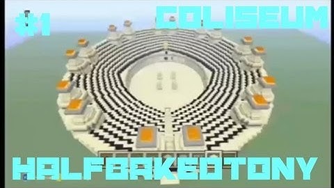 Minecraft mini build - coliseum - part 1