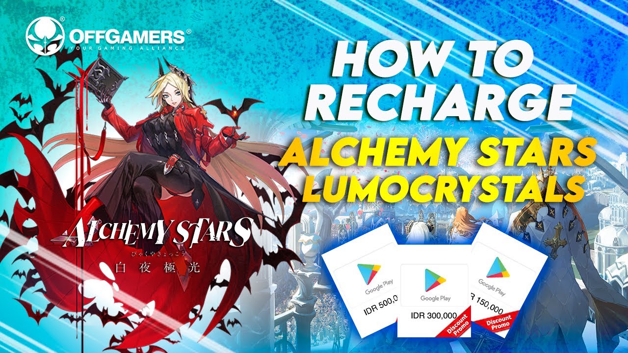 How to Recharge Alchemy Stars Lumocrystals with Google Play Gift Card (ID)