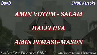 Download Lagu AMIN VOTUM-SALAM, HALELUYA, AMIN PEMASU-MASUN versi KEE GBKP (karaoke) @kristiansimarmata8168 MP3