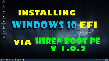 HOW TO INSTALL WINDOWS 10  Via HIREN BOOT PE Ver 1.0.2 - EFI MSR Partition
