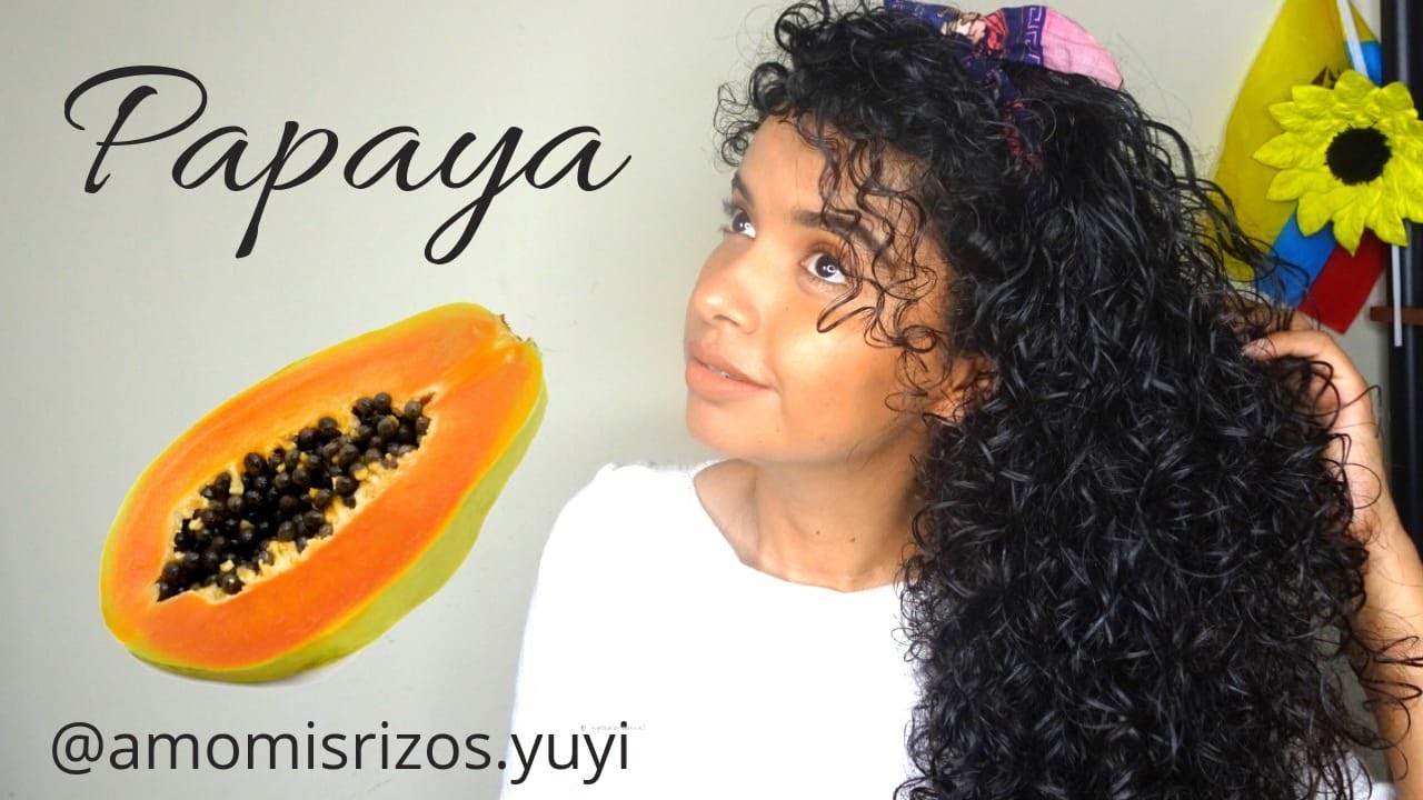 Cumplimiento a columpio sangre Mascarilla casera de Papaya / cabello sedoso, sano y brillante /reto  disfrutando mis rizos by Yuyi - YouTube